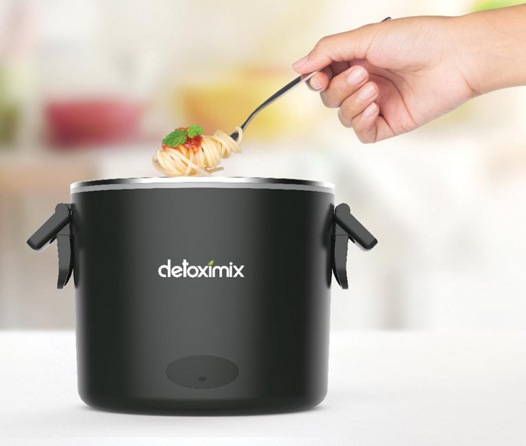 Lunch box chauffante DETOXIMIX meal black Sevellia