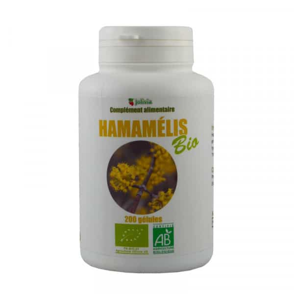 Hamamélis Bio - 200 gélules végétales de 200 mg
