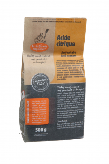 Acide Citrique 500g Sac kraft - Boutique Au savon de Marseille