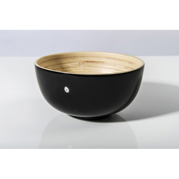 BIBOL - Grand Bol En Bambou Laqué - TIEN L Noir | Sevellia