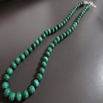Collier Pierres Naturelles Hématite Et Malachite #5 - Style Bohème (Occasion)