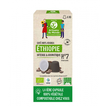 Capsules cafe ethiopie bio 50g x10 capsules