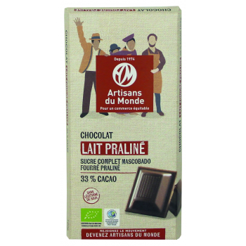 Chocolat bio praline 85g