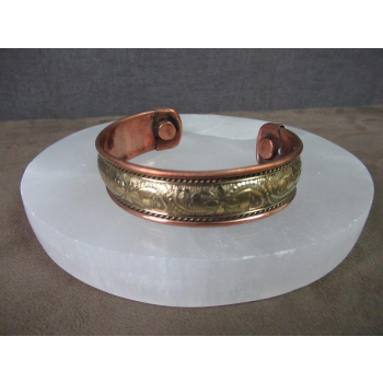 Bracelet cuivre et aimants large