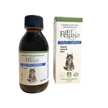 Stérilisé et Surpoids Bio  - Complément alimentaire pour chats - 150 ML
