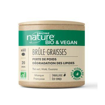 Brûle graisses Bio et Vegan - 60 gélules - Boutique Nature
