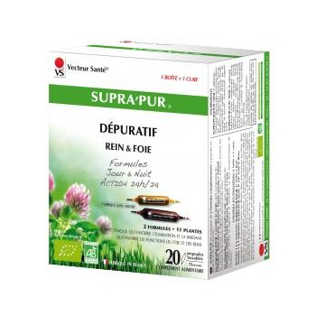 Dépuratif Rein et Foie Bio - 20 ampoules - Vecteur Santé 