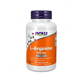 L-Arginine - 500 mg - 250 capsules - Now