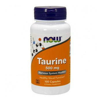 Taurine - 500 mg - 100 capsules - Now