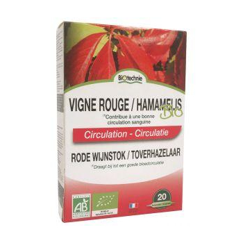 Vigne Rouge / Hamamelis Bio - 20 ampoules -  Biotechnie
