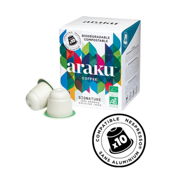 Signature - 10 capsules végétales types Nespresso - biodégradables