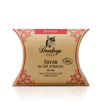 Savon Bio Grenade lait d’ânesse 25g DONKEYS AND CO