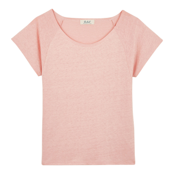 T-shirt col rond femme lin 