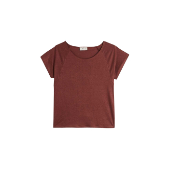 T-shirt col rond femme lin 