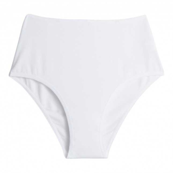 Culotte taille haute coton Bio - Blanc