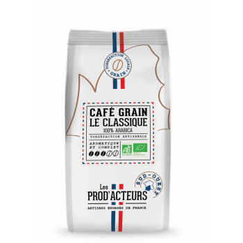 Café Le Classique Pur Arabica Bio grain KG Les Prod'Acteurs