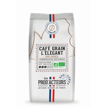 Café L'Elégant Pur Arabica Bio grain KG Les Prod'Acteurs