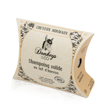 Shampoing solide Bio Cheveux Normaux lait d'ânesse DONKEYS AND CO