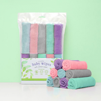 Lot de 10 lingettes multicolores bambinomio