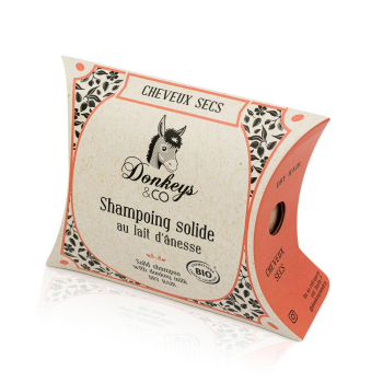 Shampoing solide Bio Cheveux Secs lait d'ânesse DONKEYS AND CO