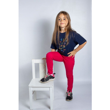 KY-KAS t-shirt enfants coton bio col rond (papillon)