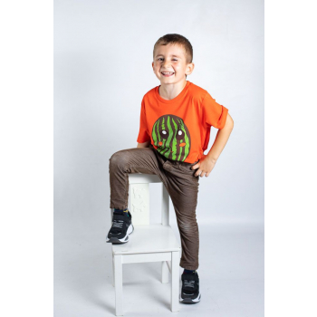 KY-KAS t-shirt enfants coton bio col rond (pasteque)