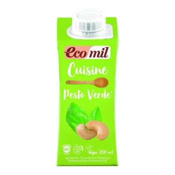 Crème cuisine pesto verde 20cl bio - Ecomil