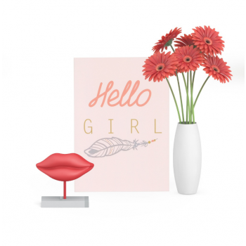 Carte postale Hello girl- Loeyou"