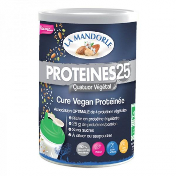 Protéines Végan 25 BIO - 230 g - La Mandorle .