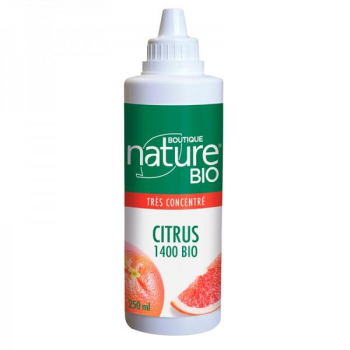 Citrus 1400 BIO - flacon compte gouttes 250 ml - Boutique Nature