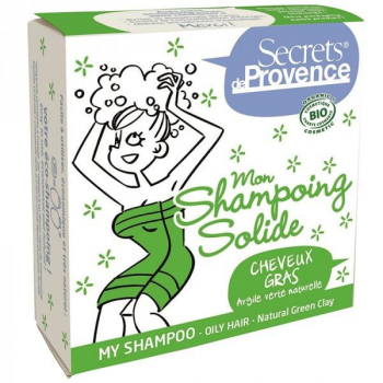 Shampooing solide Bio - cheveux gras - 85 g - Secrets de Provence
