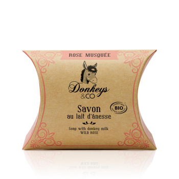 Savon Bio Rose Musquée lait d’ânesse 25g DONKEYS AND CO