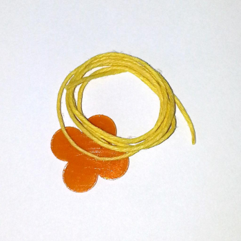 Kit DIY bioplastique Ekolori - Bracelet trefle orange