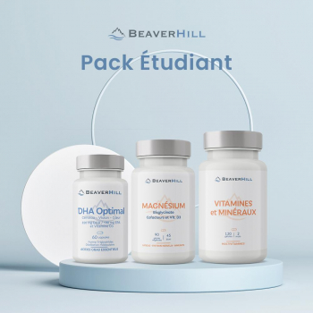 Pack Étudiant : Oméga-3, Magnésium et Cofacteurs, Vitamines et Minéraux