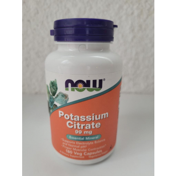 Citrate de Potassium - 99 mg - 180 capsules - Now