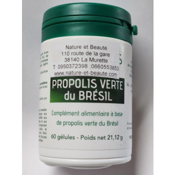 Propolis Verte Du Brésil Bio 60 Gélules 
