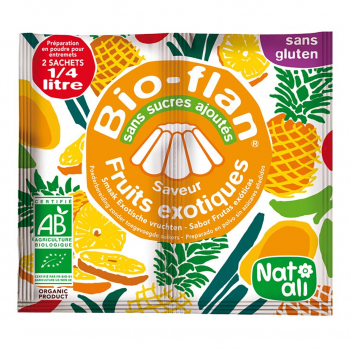 Bioflan fruits exotiques sans sucres ajoutés 8g bio - Nat-Ali
