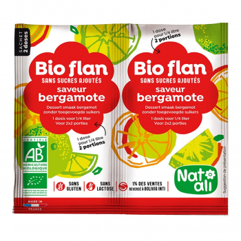 Bioflan bergamote sans sucres ajoutés 8g bio - Nat-Ali