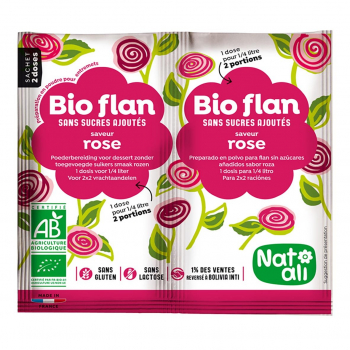 Bioflan rose sans sucres ajoutés 8g bio - Nat-Ali