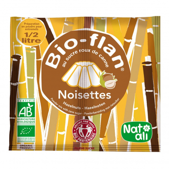 Bioflan entremet noisette 0,5l 40g bio - Nat-Ali