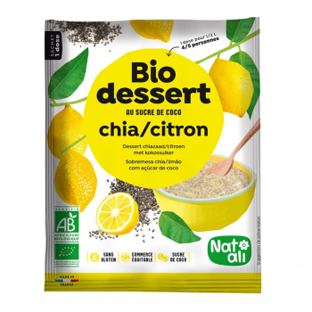 Préparation pour crème chia-citron 60g bio - Nat-Ali