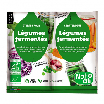 Starter pour légumes lacto-fermentés 2x5g bio - Nat-Ali