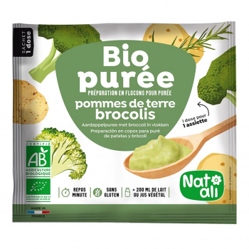 Purée de pomme de terre-brocolis 30g bio - Nat-Ali