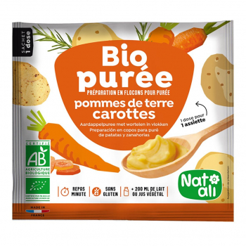 Purée de pomme de terre-carotte 30g bio - Nat-Ali