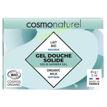 Gel douche solide douceur de lait 85g Cosmo Naturel BIO