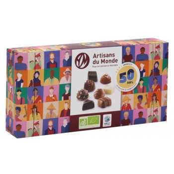 Assortiment de 8 chocolats fins bio - 100g