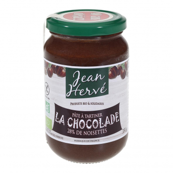 Chocolade pâte à tartiner cacao-noisette-lait 350g bio - Jean Hervé