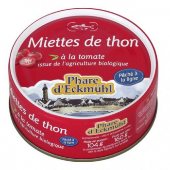 Thon albacore miettes tomate 160g