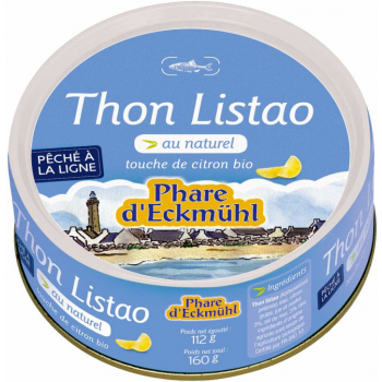 Thon listao au naturel citron 112g ne