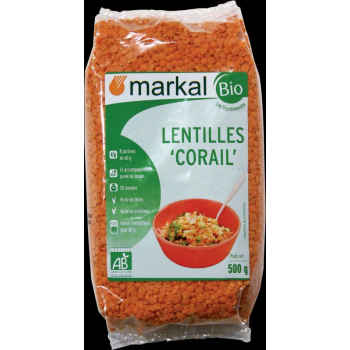 Lentilles Rouges "Corail", 500 g 